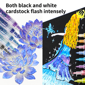 Set di Pennarelli Glitterati Permanenti OEM/ODM 0.7mm 36 Colori, Penne Glitterate ad Alta Copertura per Artigianato, Cartoline, Arte e Pittura - Product Image 3