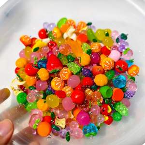 Resin Fruits <strong>Charms</strong> for Children's DIY Jewelry Making Elegant Grape Apple Pendant Accessories Earrings Necklace Great Gift - Product Image 4