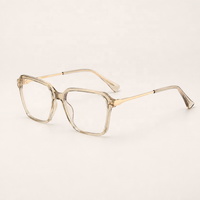 Monture de lunettes carrées anti-lumière bleue pour femme, style adulte tendance, en acétate et TR90, montures optiques en gros