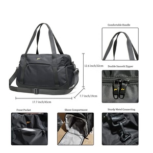 Folding Travel Duffel <strong>Bag</strong> Ladies Shoes Travel <strong>Bags</strong> With Shoe Compartment Tote <strong>Sports</strong> <strong>Bag</strong> for <strong>Women</strong> Customized logo - Product Image 2