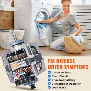 Motor de accionamiento de secadora de 1/3HP 1630RPM, pieza de repuesto de maquinaria de construcción, compatible con modelos Samsung Kenmore - Product Image 6