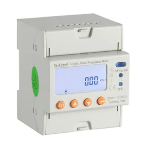 Adcommercial RF kart ön ödemeli tek fazlı AC güç tüketimi ticari kare için KWh izleme ölçer