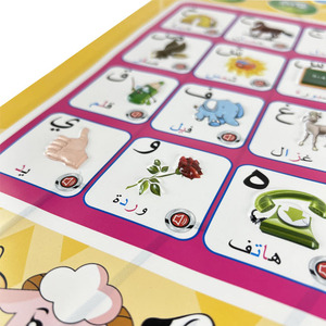 Affiche sonore personnalisée de <span class=keywords><strong>l</strong></span>'alphabet, tableau mural parlant, matériel éducatif précoce pour enfants, <span class=keywords><strong>en</strong></span> papier cartonné, art personnalisé inclus - Product Image 4