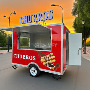 Fast With Umbrella Snack Deep Fryer Food Trailer <b>For</b> <b>Sale</b> Ice Cream Hotdogs <b>Mobile</b> <b>Bar</b> Truck Caravan Kitchen Pizza Cart - Product Image 3