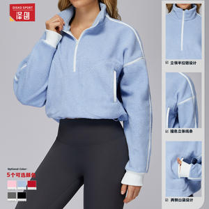 Chaqueta de Forro Polar para Mujer Zechuang, Cuello Alto, Cortavientos, Manga Larga, Deportiva, para Correr, Abrigo Cálido de Otoño e Invierno - Product Image 1