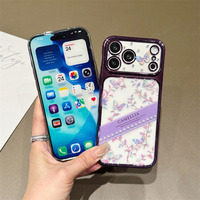 Étui de téléphone Lichicase de luxe avec cadre électro-plaqué, motif papillon et fleurs, pour Honor 600 600 Pro Play 60A, coque arrière transparente