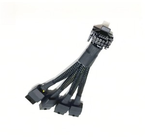 Adaptador de Enchufe en Línea 12VHPWR PCIE5.0 para Tarjetas Gráficas RTX4090 4080 3 en 1, Fuente de Alimentación con Contactos de Cobre para Carcasa de <span class=keywords><strong>PC</strong></span> - Product Image 1