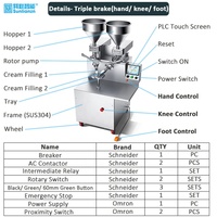 Machine semi-automatique d'épandage de crêpe Mille à la crème pour gâteau à mille couches