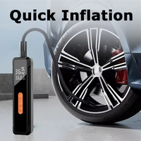 Prix réduit Mini pompe à air de voiture portable 12V DC affichage numérique sans fil 6000mAh compresseur d'air de voiture portable gonfleur de pneu