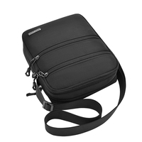 Sac bandoulière de luxe en nylon pour homme avec fermeture éclair, idéal pour les affaires et les voyages
