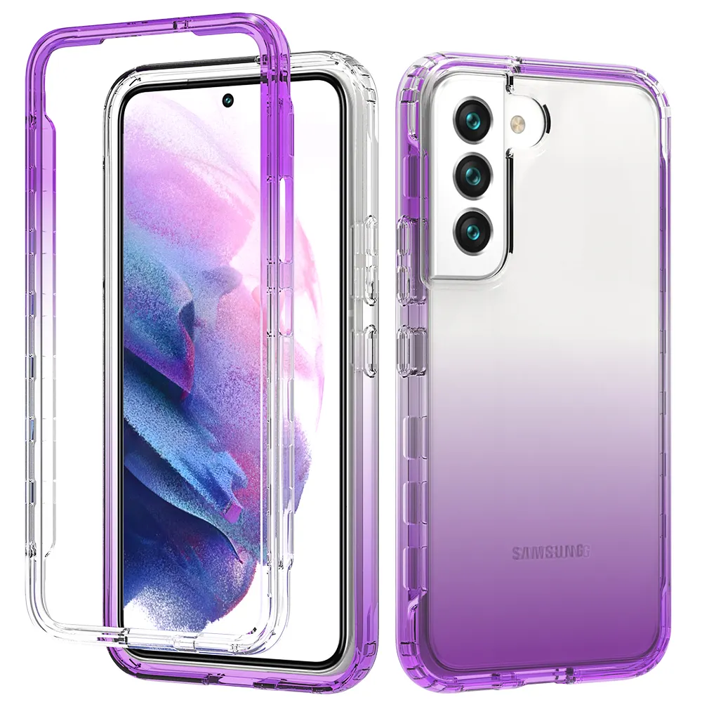 Hot sell High Clear 2 in 1 PC Tpu Protective Cover For Samsung Galaxy A12 A32 A72 S23 S22 S21 A52S 5G Case