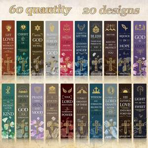 Segnalibri cristiani personalizzati con versi bibbia ispiratrici vibranti segnalibro alla rinfusa regali cristiani per gruppi di chiese - Product Image 3