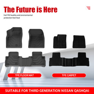 Alfombrillas de Coche 3D TPE Kashkai, Revestimientos Impermeables para el Suelo del Coche, Alfombrillas para el Coche Rogue Sport, Alfombrillas para la Tercera Generación de <span class=keywords><strong>NISSAN</strong></span> <span class=keywords><strong>Qashqai</strong></span> <span class=keywords><strong>2023</strong></span> - Product Image 2