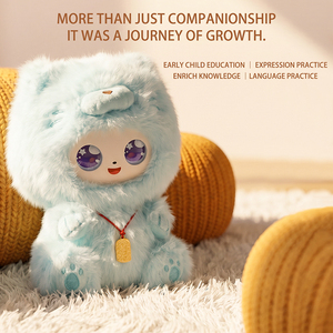 Jopark ODM Peluche AI Gatto Felice Blu di Piccole Dimensioni, Giocattolo Intelligente AI con Dialogo Multilingue, Ciondolo per Zaino, Regali di Compleanno - Product Image 2