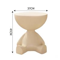 Table d'appoint circulaire créative pour canapé, table mobile miniature, petite table basse pour chambre et salon