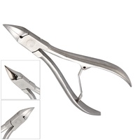 Coupe-ongles professionnel Kaneka en acier inoxydable, ouverture large, pour éliminer les peaux mortes, portable, logo personnalisé, pour ongles épais