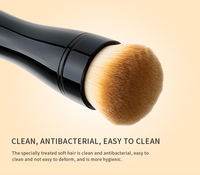 Ensemble de pinceaux de maquillage rotatifs électriques automatiques professionnels Yumely en ABS noir et fibres synthétiques