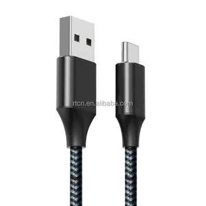 Nylon bện tốc độ cao USB-C dây 100W 3A 5A nhanh chóng sạc USB Loại C để USB Loại C Cáp dữ liệu