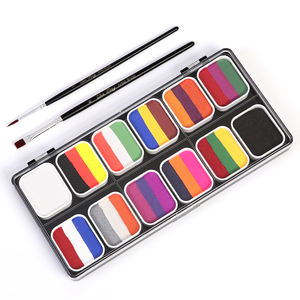 Vente en gros ensemble professionnel de peinture <span class=keywords><strong>gouache</strong></span> arc-en-ciel 12 couleurs enfants corps et <span class=keywords><strong>peau</strong></span> Art maquillage peinture faciale pour enfants - Product Image 5