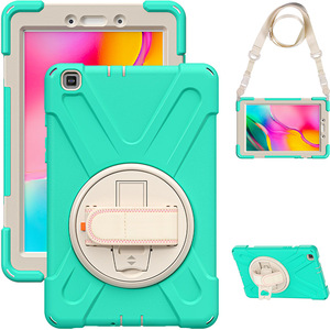 <span class=keywords><strong>เคส</strong></span>ป้องกันทนทานสำหรับ Samsung <span class=keywords><strong>Galaxy</strong></span> <span class=keywords><strong>Tab</strong></span> <span class=keywords><strong>8.0</strong></span>นิ้ว T295 T290 <span class=keywords><strong>2019</strong></span>พร้อมสายคล้องไหล่หมุนได้บนหลัง - Product Image 2