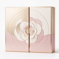 Boîte cadeau cosmétique à double porte, boîte d'emballage de luxe rigide pour produits de beauté avec plateau intérieur pour ensemble de soins de la peau