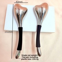 Nouveau bâton de massage et patch oculaire Ice Wave Class Ball Beauty Ice Compress pour le soin du visage, marteau à glace portatif en acier inoxydable