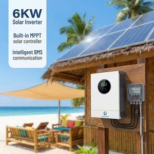 ระบบไฮบริดโซลาร์เซลล์แบบออฟกริด 3KW/6KW/11KW พร้อมตัวควบคุม MPPT ในตัว สำหรับระบบพลังงานแสงอาทิตย์ บ้านพักอาศัย วิลล่า ฟาร์ม 6KW 1.แบตเตอรี่ลิเธียม Au - Product Image 3