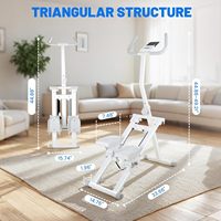Escalier pliant en alliage d'aluminium RS pour l'exercice à domicile et le fitness cardio, simulateur d'escalade vertical avec fonction de remodelage corporel