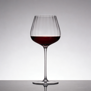 Verre à <span class=keywords><strong>vin</strong></span> <span class=keywords><strong>rouge</strong></span> à rayures verticales transparentes de 550 ml, pied long et fin, bol côtelé, gobelet de Bourgogne pour la dégustation de <span class=keywords><strong>vin</strong></span>, restaurant, bar - Product Image 1