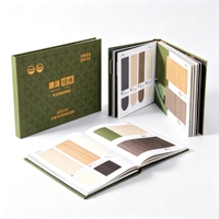 Catalogue d'échantillons de carreaux pleine surface avec pages en carton, couleurs et dimensions personnalisables pour les entrepreneurs et les équipes de construction