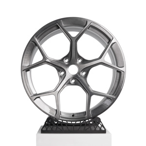 ล้อฟอร์จสีเทาขัดเงาขนาด 19 20 21 22 นิ้ว แบบโมโนบล็อก 5x112 สำหรับ <span class=keywords><strong>Audi</strong></span> A6 <span class=keywords><strong>S6</strong></span> A7 S7 RS5 RS6 RS7 Q7 Q8 SQ8 <span class=keywords><strong>E</strong></span>-<span class=keywords><strong>TRON</strong></span> ล้อแม็กซ์อัลลอยสั่งทำพิเศษ - Product Image 2