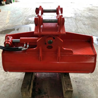 Godet hydraulique inclinable OEM RB pour la construction de caniveaux et de pipelines en pente, robuste, en acier Q355, certifié CE ISO, vente en gros