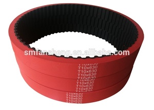 630T10 <span class=keywords><strong>directa</strong></span> de <span class=keywords><strong>la</strong></span> fábrica de correa dentada de goma con rojo recubierto de goma - Product Image 2