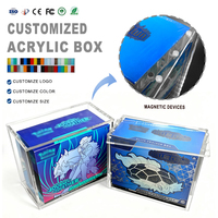 Boîte de protection en acrylique moderne et personnalisable avec couvercle magnétique pour PKMN ETB, vente en gros