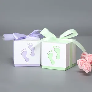 Caja <span class=keywords><strong>de</strong></span> regalo <span class=keywords><strong>de</strong></span> dulces para pies <span class=keywords><strong>de</strong></span> bebé, cumpleaños, primera <span class=keywords><strong>comunión</strong></span>, niña, <span class=keywords><strong>niño</strong></span>, Baby Shower, favores <span class=keywords><strong>de</strong></span> boda, gragea, bautismo, caja <span class=keywords><strong>de</strong></span> pastel, embalaje - Product Image 4