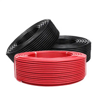 Hochwertiges Verzinntes Kupfer PV1-F Photovoltaik-Kabel mit Rot-Schwarzem Mantel 6/4/2,5mm 100m/Rollen