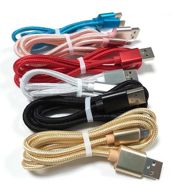 Great Quality 0.25M 1M 2M 3M Android Charging Magnetic Fabric Braided Micro USB Data Cable CB04