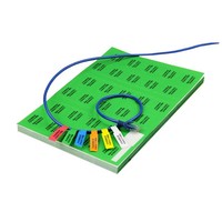 Étiquette de câble de Type P colorée, étanche, ligne électrique réseau, autocollant de câble a4, étiquette de câble en forme de drapeau
