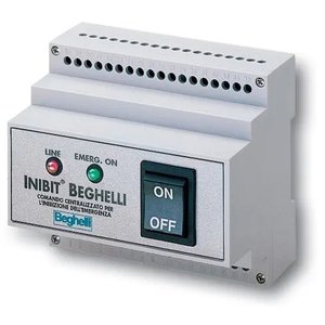 Interruttore di arresto di emergenza centralizzato Beghelli con telecomando 10,5x15,5x10 cm - Product Image 1