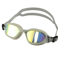 Lunettes de natation professionnelles en silicone personnalisées, anti-buée, anti-UV, pour enfants, été