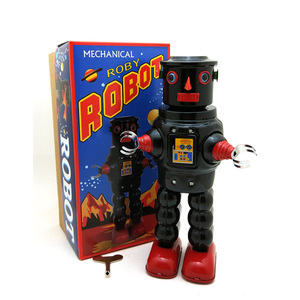 Souvenir rétro en métal de la génération des années 80, cadeau créatif, décoration de bureau, <span class=keywords><strong>robot</strong></span> mécanique <span class=keywords><strong>Robbie</strong></span> - Product Image 5