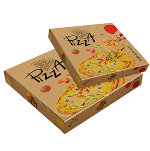 Scatola per <span class=keywords><strong>Pizza</strong></span> da Asporto Facile da Piegare con Linee di Piegatura, in Cartone Alimentare Sicuro, Confezione Famiglia, Fornitura <span class=keywords><strong>a</strong></span> Basso MOQ per Catering Commerciale - Product Image 1