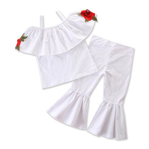 Vêtements pour bébés, ensembles de pantalons à pattes d'éléphant pour femmes, ensembles de pantalons pour bébés filles, vente en gros en Chine - Product Image 6