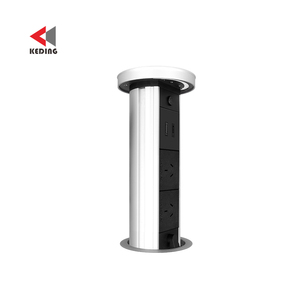 Nhà bếp worktop AU cắm Úc pop-up Ổ cắm điện nhúng LED nâng ổ cắm 2 AC Outlet 20W <span class=keywords><strong>USB</strong></span> không dây sạc nhanh - Product Image 1