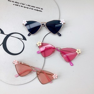 New Fashion Sunglasses for Girls High Quality UV Protection Sunshade DIY Flower Printed <strong>Baby</strong> <strong>Glasses</strong> with Alloy Wooden <strong>Frames</strong> - Product Image 3