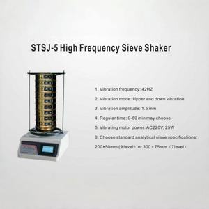 Máquina de Cribado Sísmico de Alta Frecuencia STSJ-5/4A, Tamiz Vibratorio Vertical, Precisión del 1%, Potencia de 25W, 1 Año de Garantía para Laboratorio de Partículas - Product Image 2
