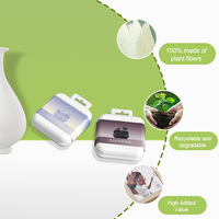Boîte d'emballage pour écouteurs en pulpe moulée à froid sur mesure, fabriquée en Chine par HTA, biodégradable, épaisseur 2 mm, plateau d'emballage pour écouteurs TWS