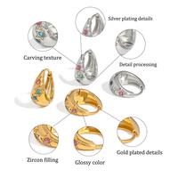 Bracelet, collier et bagues à maillons personnalisables avec logo, étanches, pour bijoux en laiton et acier inoxydable