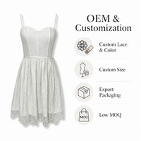 Robe Mini Blanche Sophistiquée en Broderie Anglaise OEM : Une Pièce Intemporelle pour Femme – Usine de Confection Personnalisée