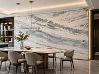 Dalles de marbre polies Breccia Pernice, coupées sur mesure, carreaux de sol, panneaux cannelés, plans de travail pour îlots de cuisine et dessus de tables consoles